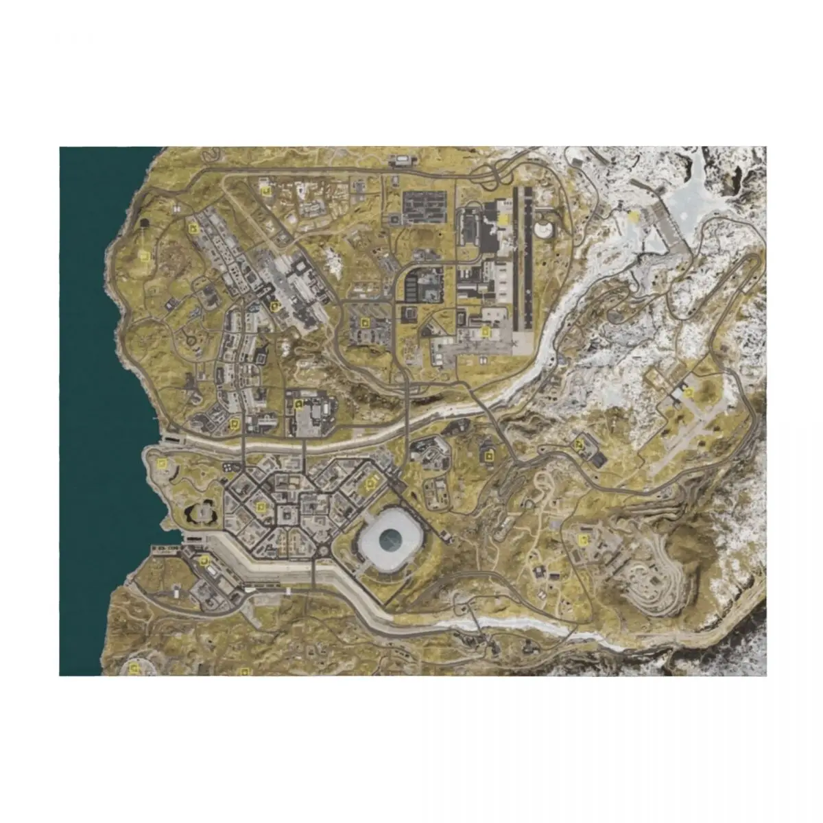 

COD WARZONE MAP Throw Blanket Multi-Purpose for winter christmas decoration Warm Blankets