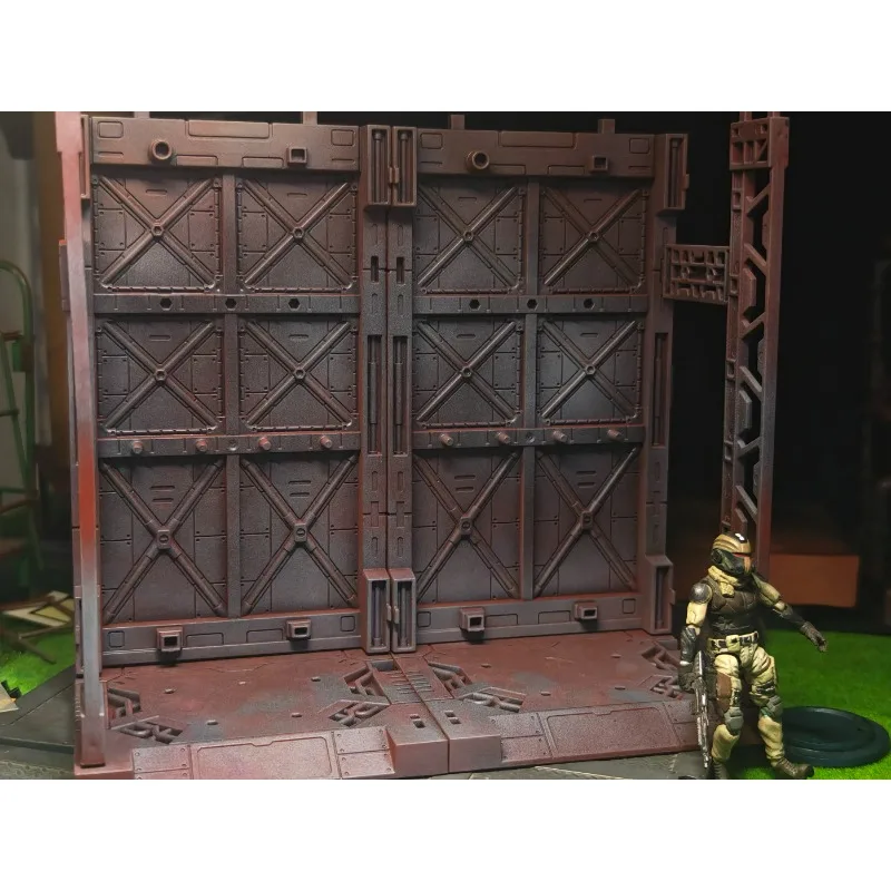 

The Background of The Soldier Scene in Genaku Soldier Decoration Model Mini Model Ornament Scene Accessories
