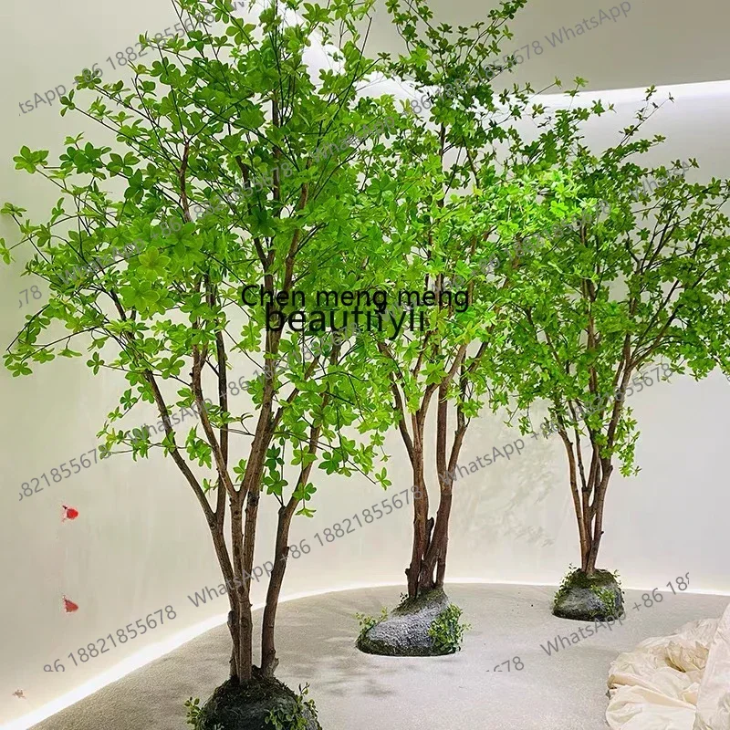 

xz1zzSimulation Bell Tree False Tree Indoor and Outdoor Tea Room Plants Floor Green Plants Decorative Ornament