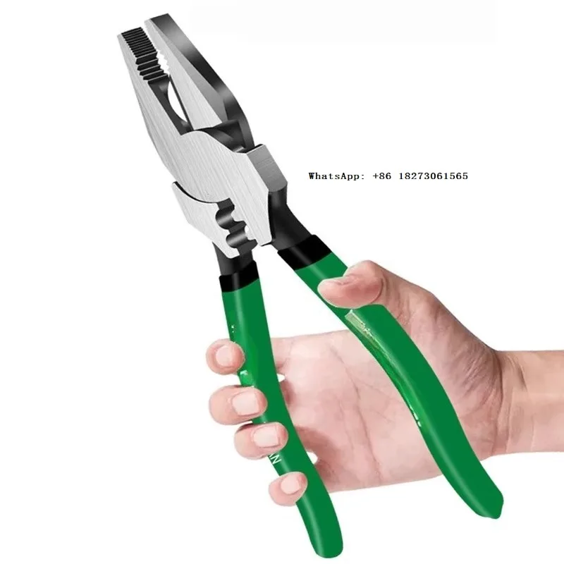 

9-дюймовые стальные клещи для обжима проволоки из хромомолибденовой стали, кусачки промышленного класса