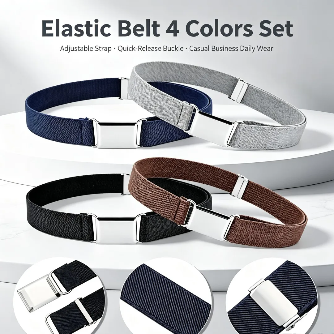 Adjustable Elastic Kids Waist Belt Fashionable Personality Solid Color Waistband Universal Outdoor Trendy Boys Girls Daily Wear