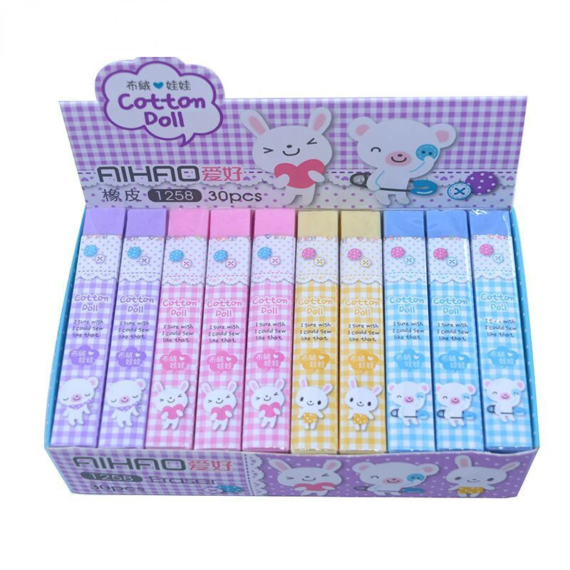 5/8pcs Eraser Stationery Soft Rubber Office School Correction Supplies Erasers for Kids Clear Eraser Pencil Set Gift 2B 4B