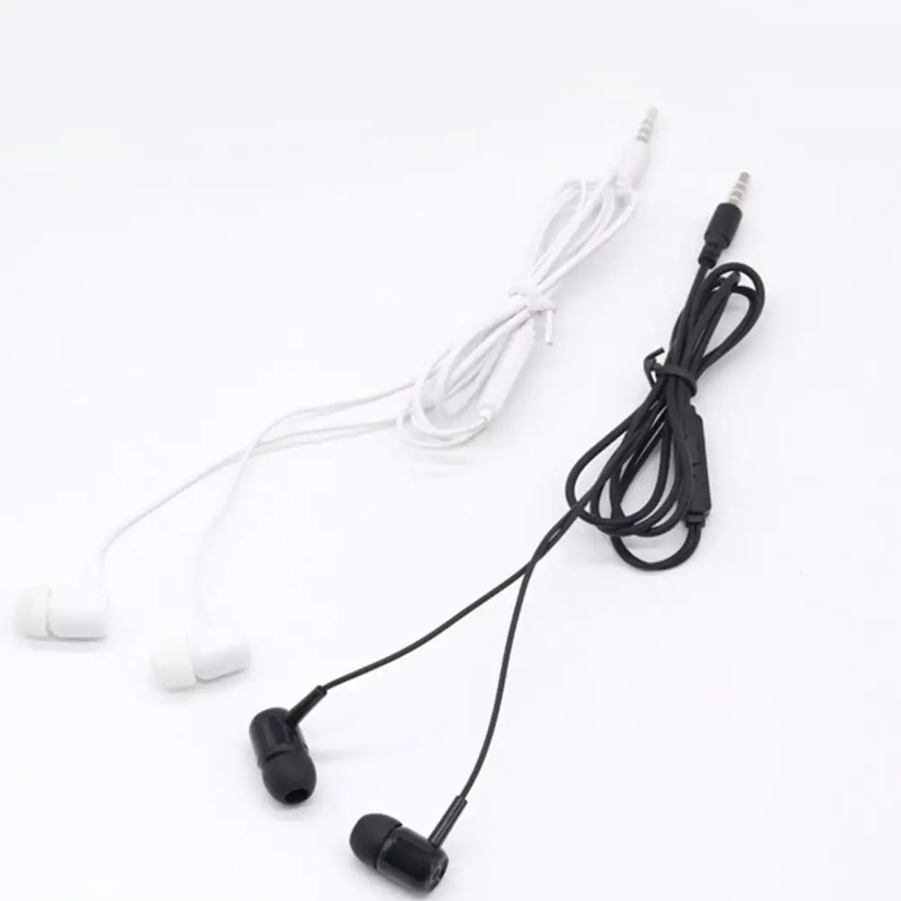 Wired Earbuds with Microphone 3.5mm Moving Coil Gaming Earphone Comfortable Lightweight Wired Headset for Mobile Phone