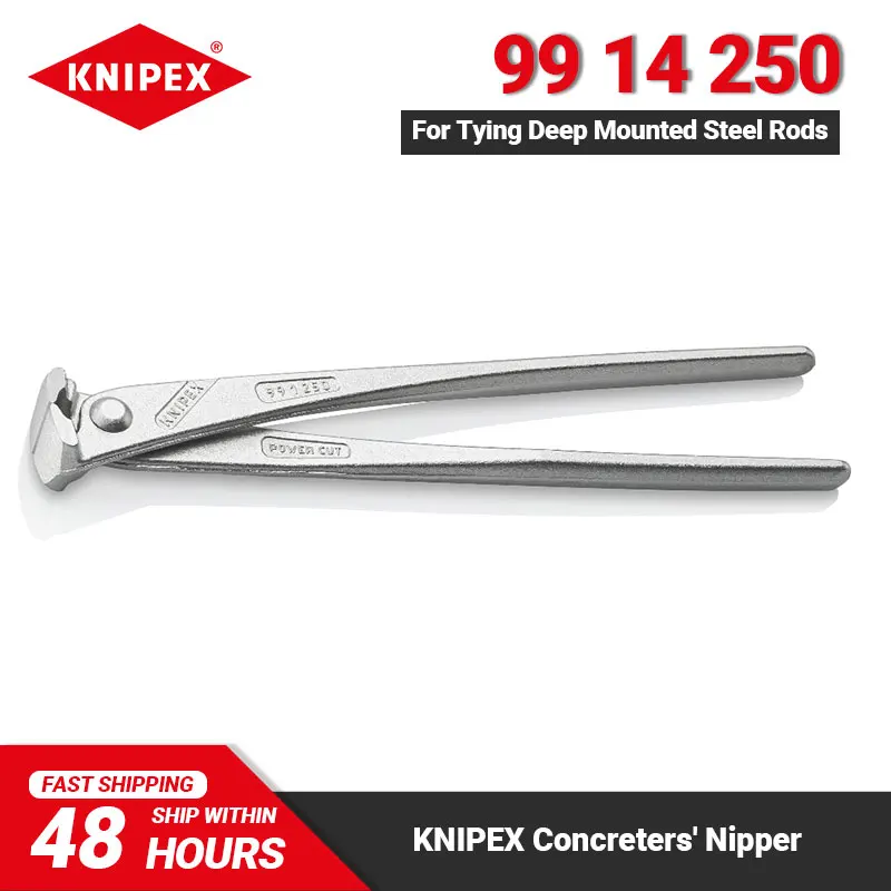 KNIPEX 99 14 250 High Leverage Concreters' Nippers High Lever Transmission Wire Tie Pliers with Labor-saving Function