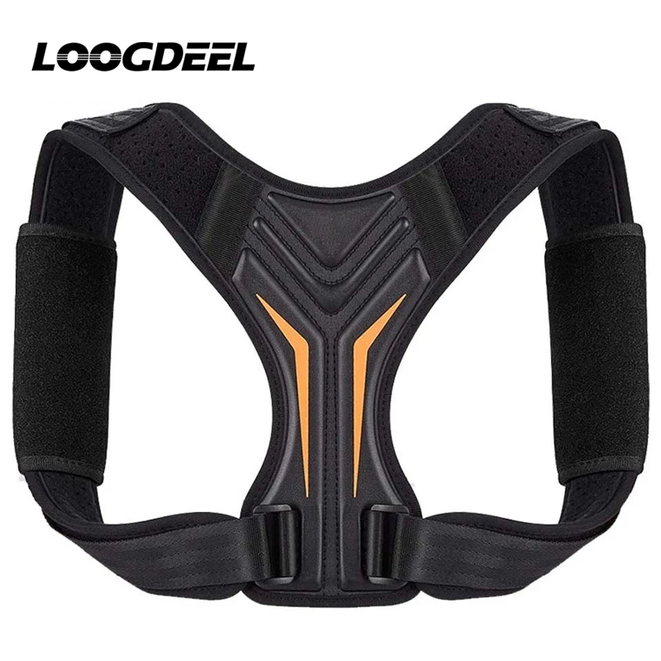 LOOGDEEL Posture Corrector Back Brace Adjustable Posture Brace for Upper Back Shoulder Back Pain Relief Trainer Spine Support