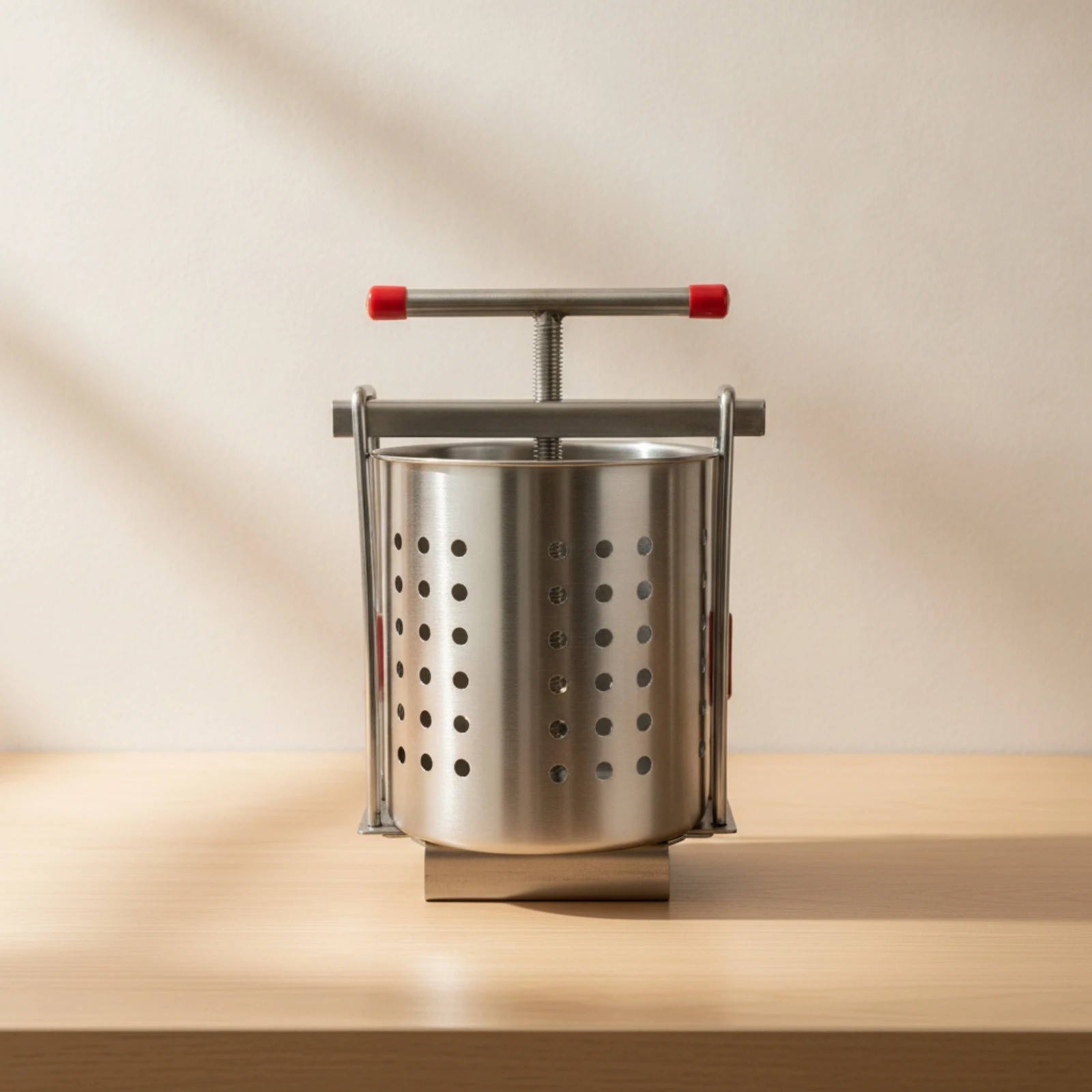 Manual Fruit Press Compact Manual Press with T-Handle for Home Cooks, Juicing, Kitchen Prep