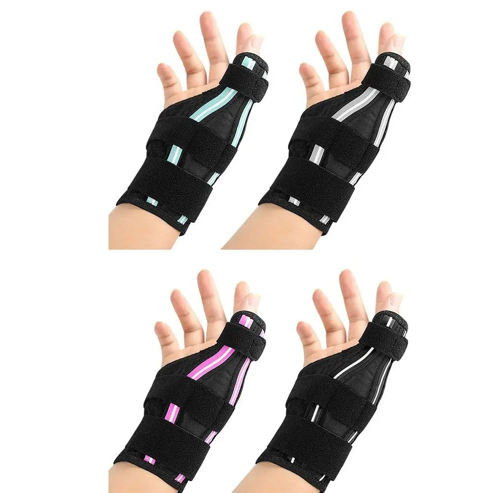 with Dual Support Strip Thumb Brace Sprain Support Breathable Thumb Stabilizer Adjustable Effective Wrist Spica Splint