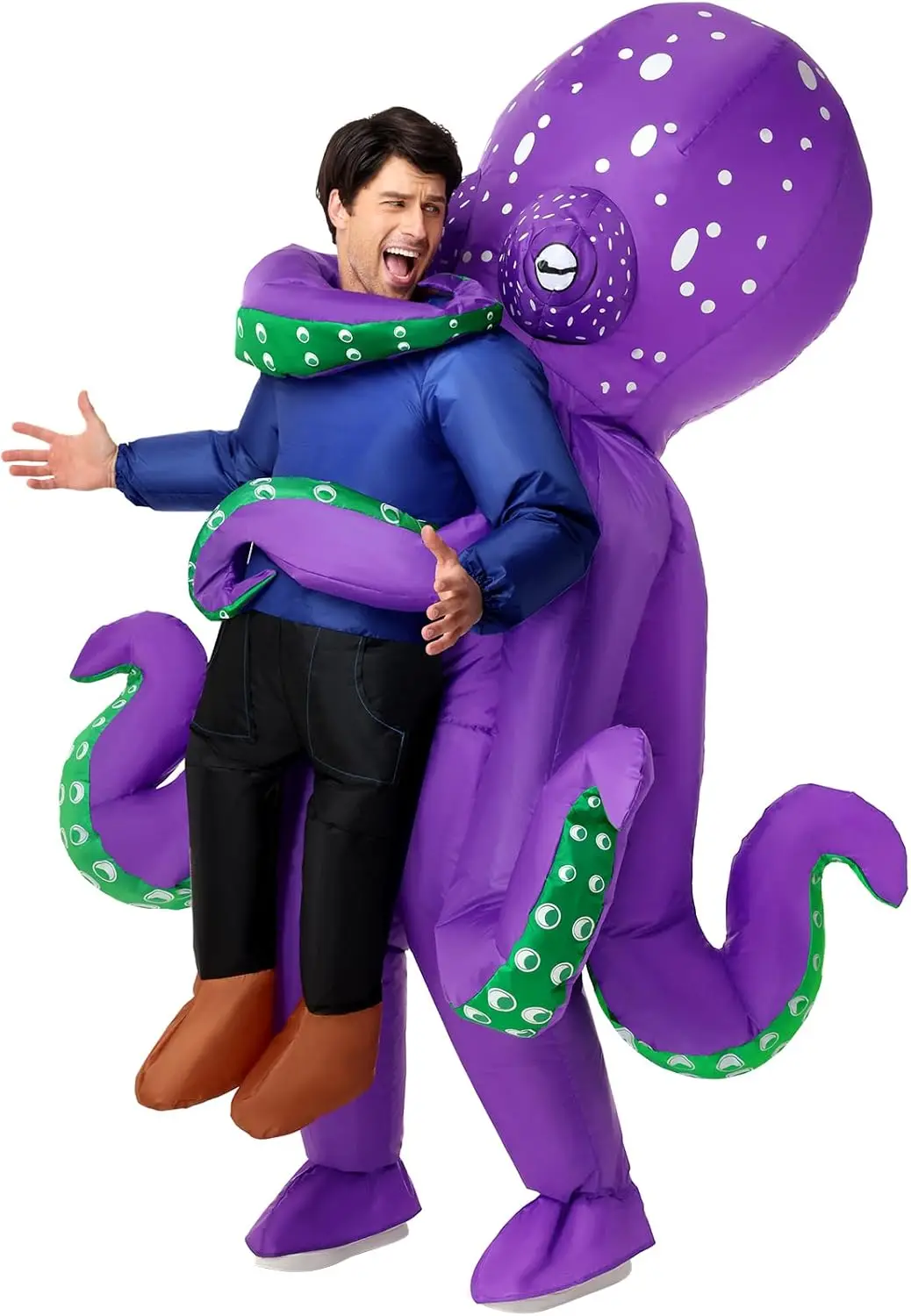 

Inflatable Octopus Costume for Adults, Fun Sea Creature Halloween Party Cosplay