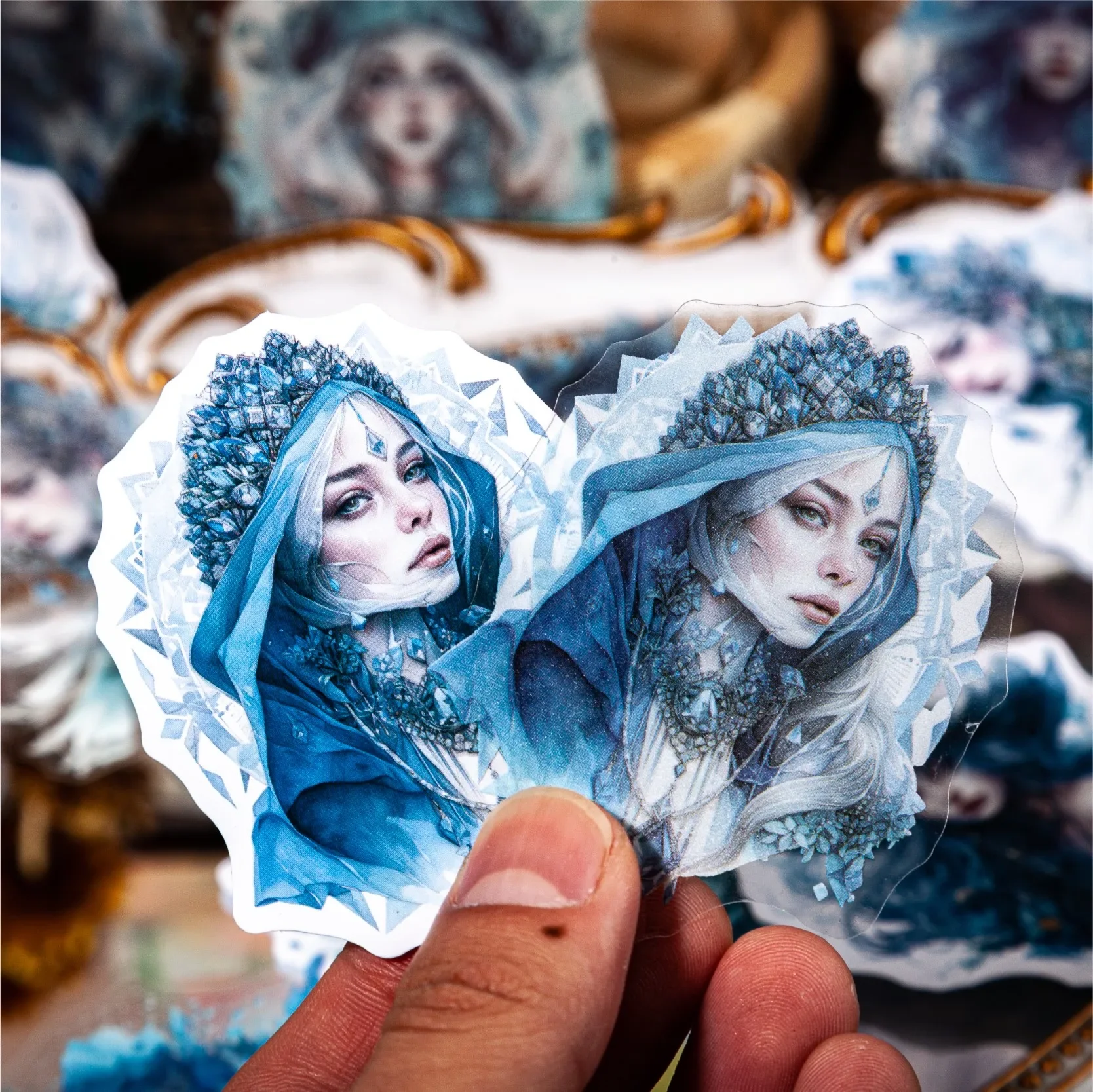 10pcs Magic fairy series Background Sticker Pack for Handbook Collage Backing Decoration Label Stickers Album DIY Scrapbooking