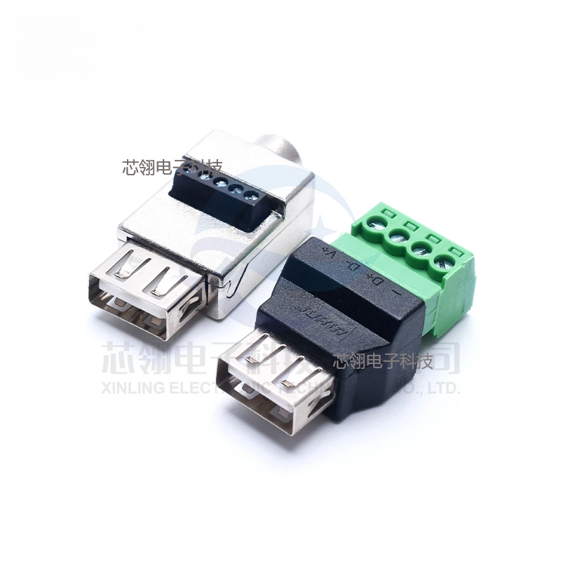 USB Solderless Plug USB Male/Female Head Mobile Phone/Keyboard/Mouse Connector USB Plug