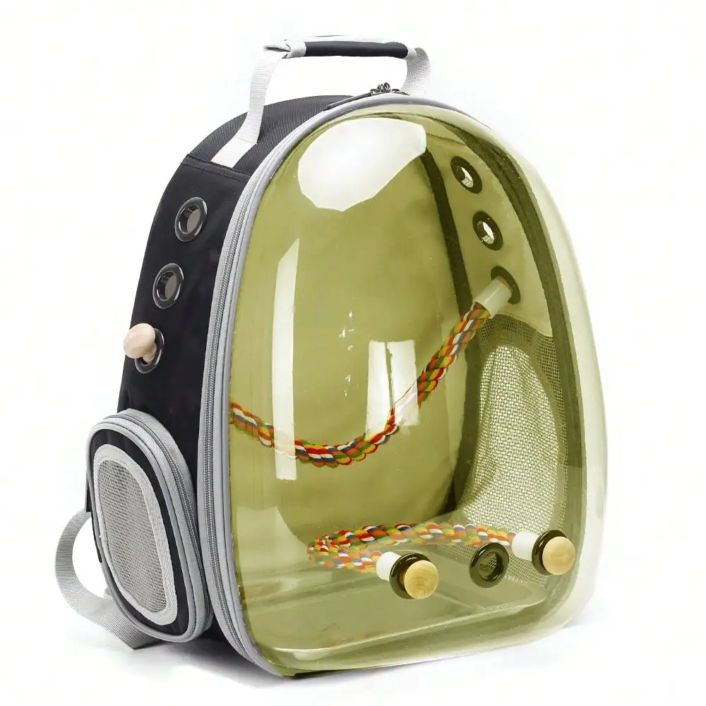 

Рюкзак-переноска для птиц Bubble Bird, прозрачная капсула с окном-пузырьком, рюкзак-переноска для путешествий с маленькими птицами, для попугаев.