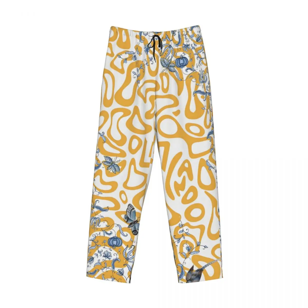 مخصص الرجال المتسابق لاندو نوريس بيجامة السراويل طباعة ملابس النوم قيعان مع جيوب #3