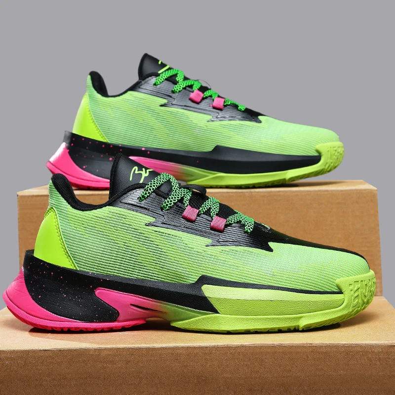 

Men's Basketball Shoes Breathable Cushioning Non-Slip Wearable Runing Shoes Gym Training Athletic Basketball Sneakers for Men