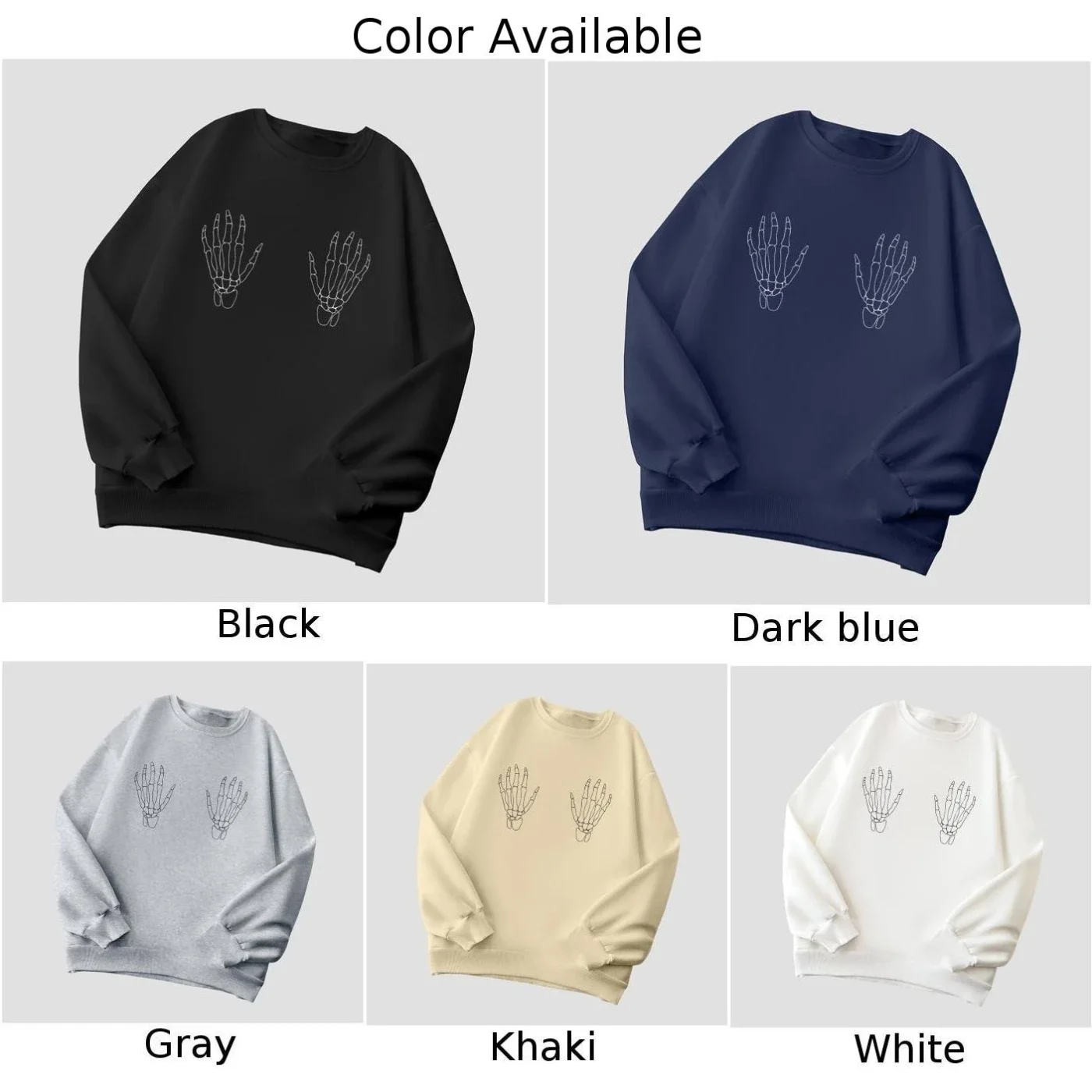 

Женский зимний бархатный повседневный пуловер с круглым вырезом и длинными рукавами, забавный пуловер с принтом скелета, свитер, теплые свободные модные пуловеры