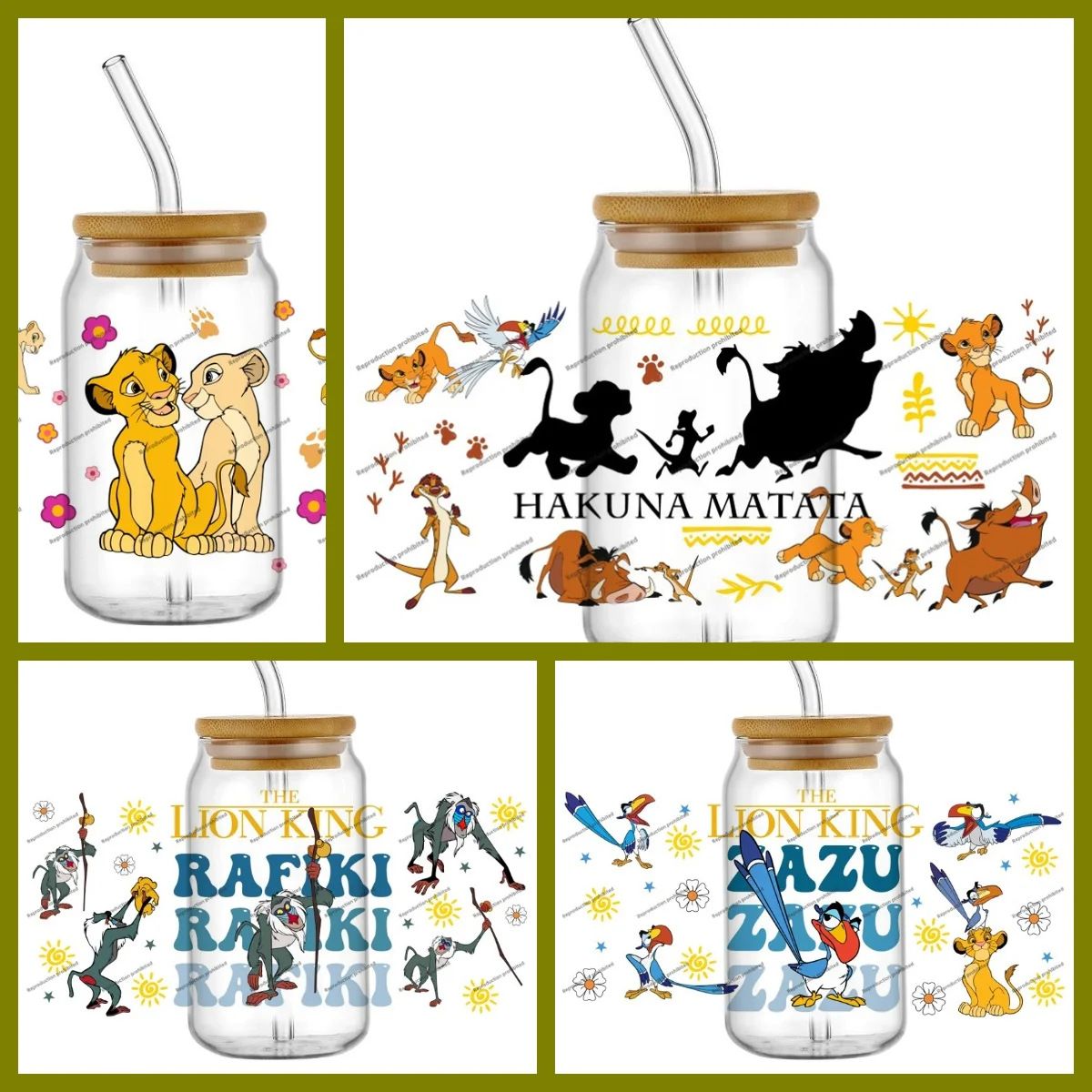 

Новый ‌ 40 дизайнов, 3D наклейка «Король Лев», УФ-наклейка для чашек DTF, водонепроницаемая наклейка на стекло 16 унций, наклейка «сделай сам», кружка, телефон, мультяшная наклейка