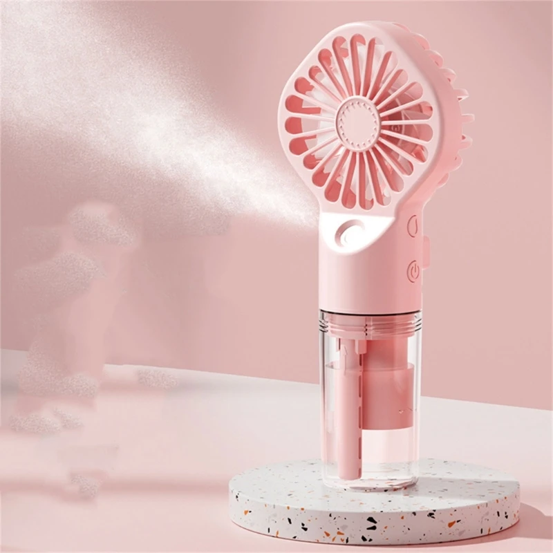 Portable Handheld Misting Fan Low Noise Water  Mist Fan Quiet Cooling Fan Mini Pocket Fan for Indoor Outdoor Dropshipping