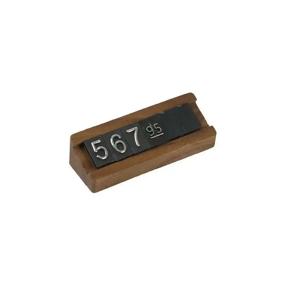 Wooden Base Wood Basic Frame Kit Adjustable Combined Indicator Pricing Price Tags Cubes - Image 3