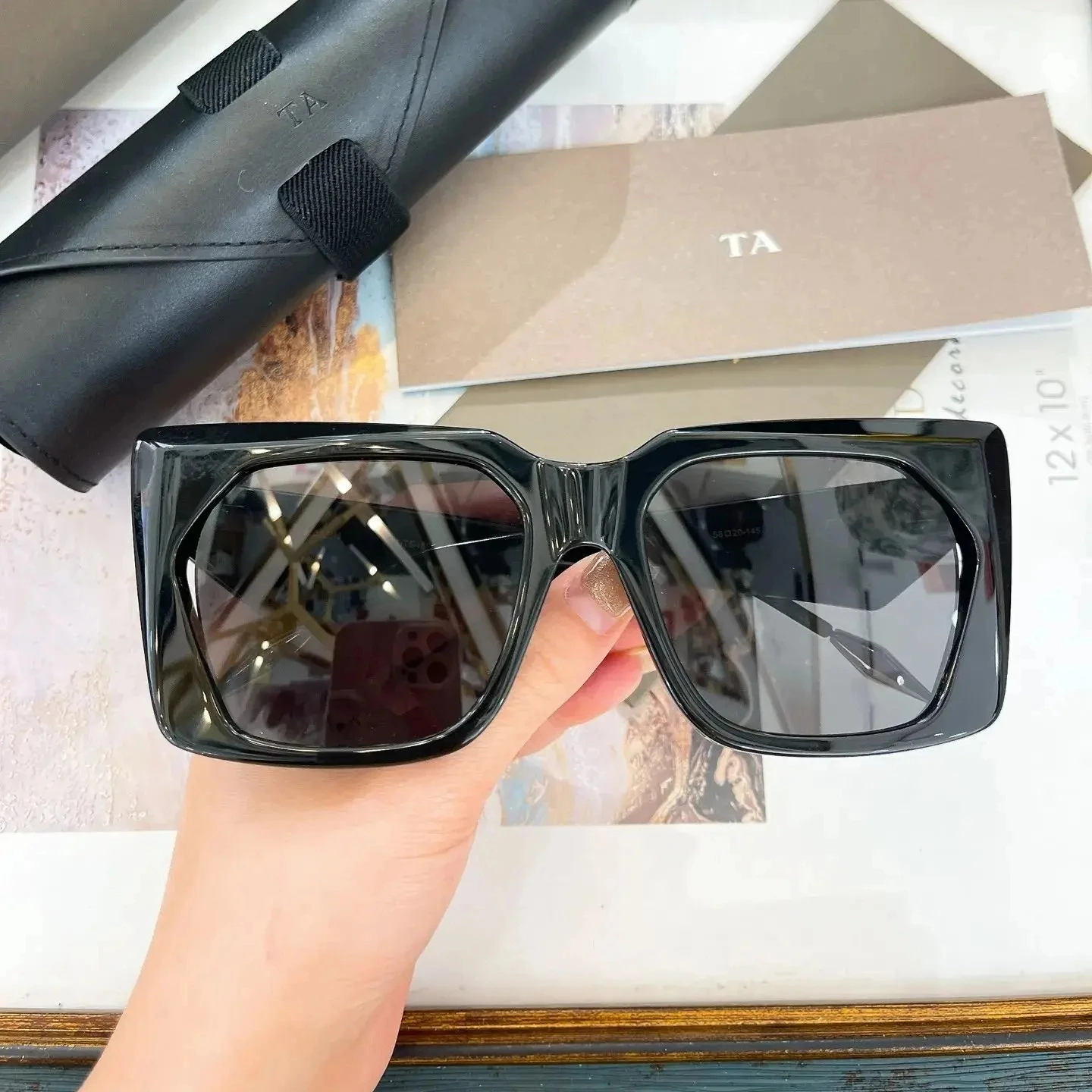 

Original Factory For DIYTA DT DTS430 With Brand Box Premium Acetate Frame Classic Fashion Luxury Oversized Men Women Sunglasses