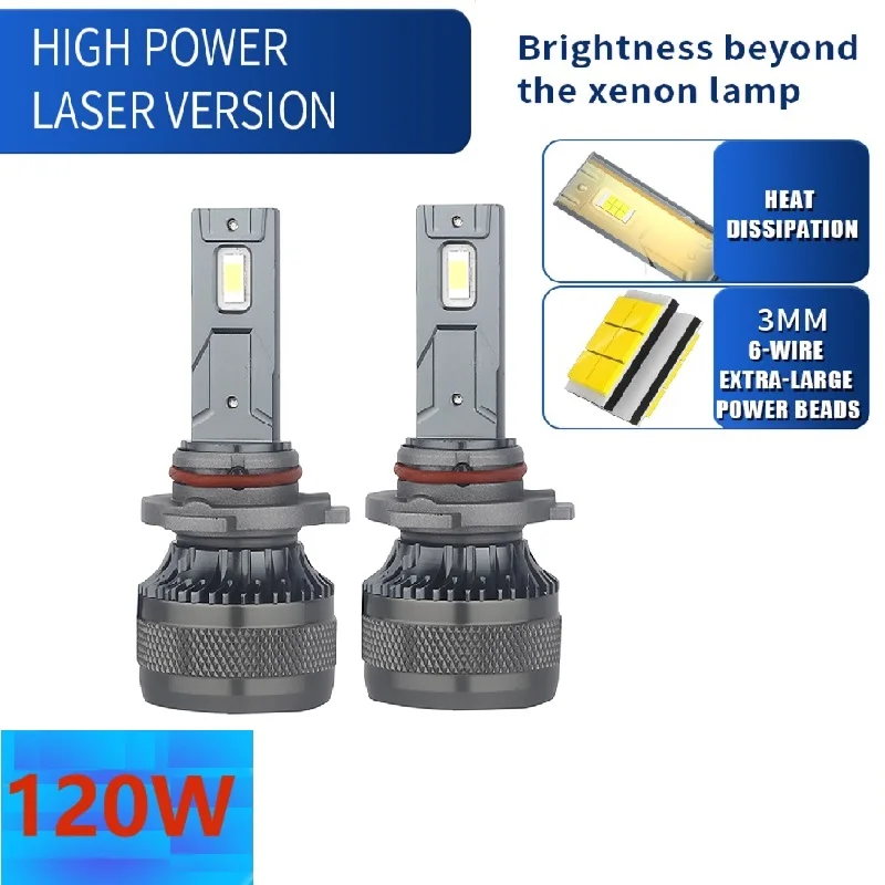 H7 LED Headlights Bulb Car Lights H3 H4 H11 H1 9005 HB3 9006 HB4 9012 H8 H9 H10 F5 Mini Car Light 12V 120W Automobiles Auto Lamp