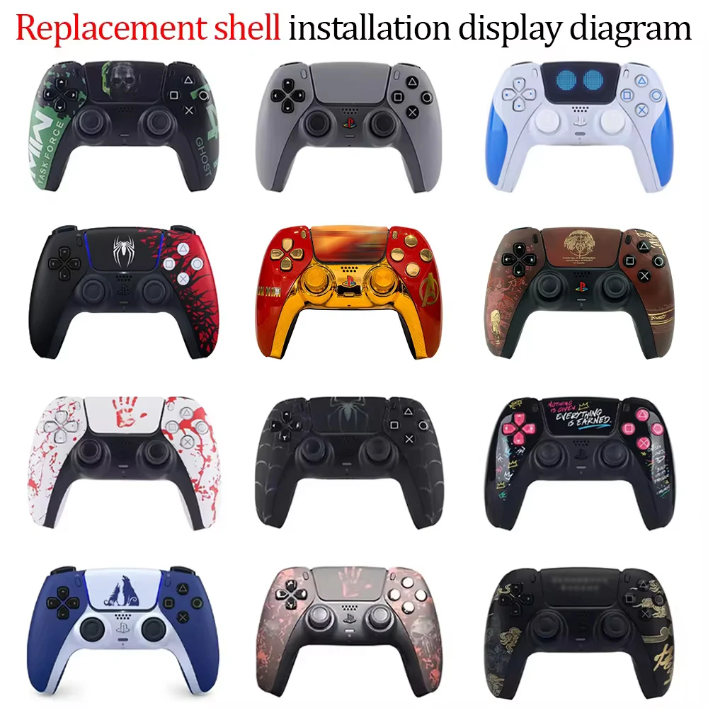 Limited spider For PS5 Controller Shell Touchpad Gamepad Replacement Front Back Case Touchpad Cover BDM-010/020/030/040/050