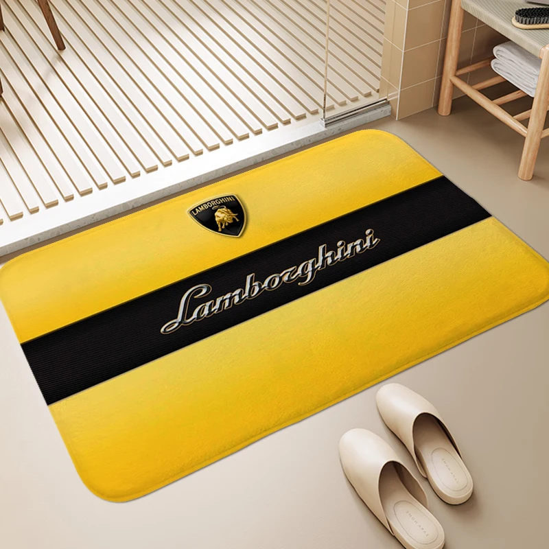 Veranda Floor Mat K-Lamborghinis Carpet Entrance of House Entrance Mat Room Decorating Items Bath Rug Aesthetic Funny Doormat