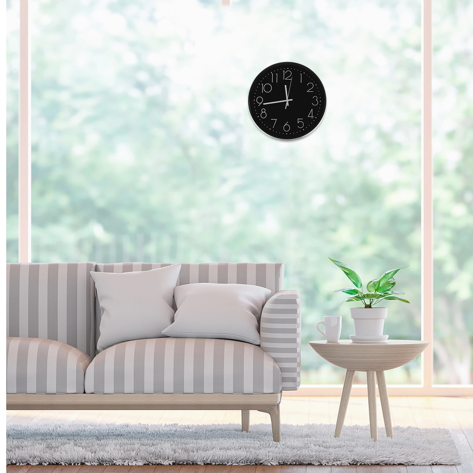 

Silent Wall Home Decoration Modern Style Bedroom Office Wear Resistant Analog Modern Style Analog Clock Clock Household Decor