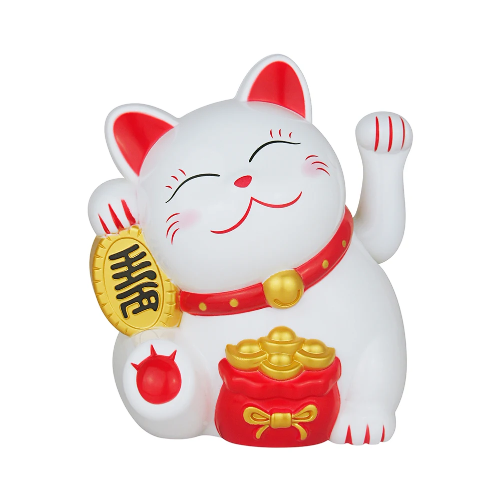 5.5 Inch Electric Hand Waving Lucky Cat Opening Cashier New Store Fortune Opening Gift Lucky Cat Ornament Home Decoration