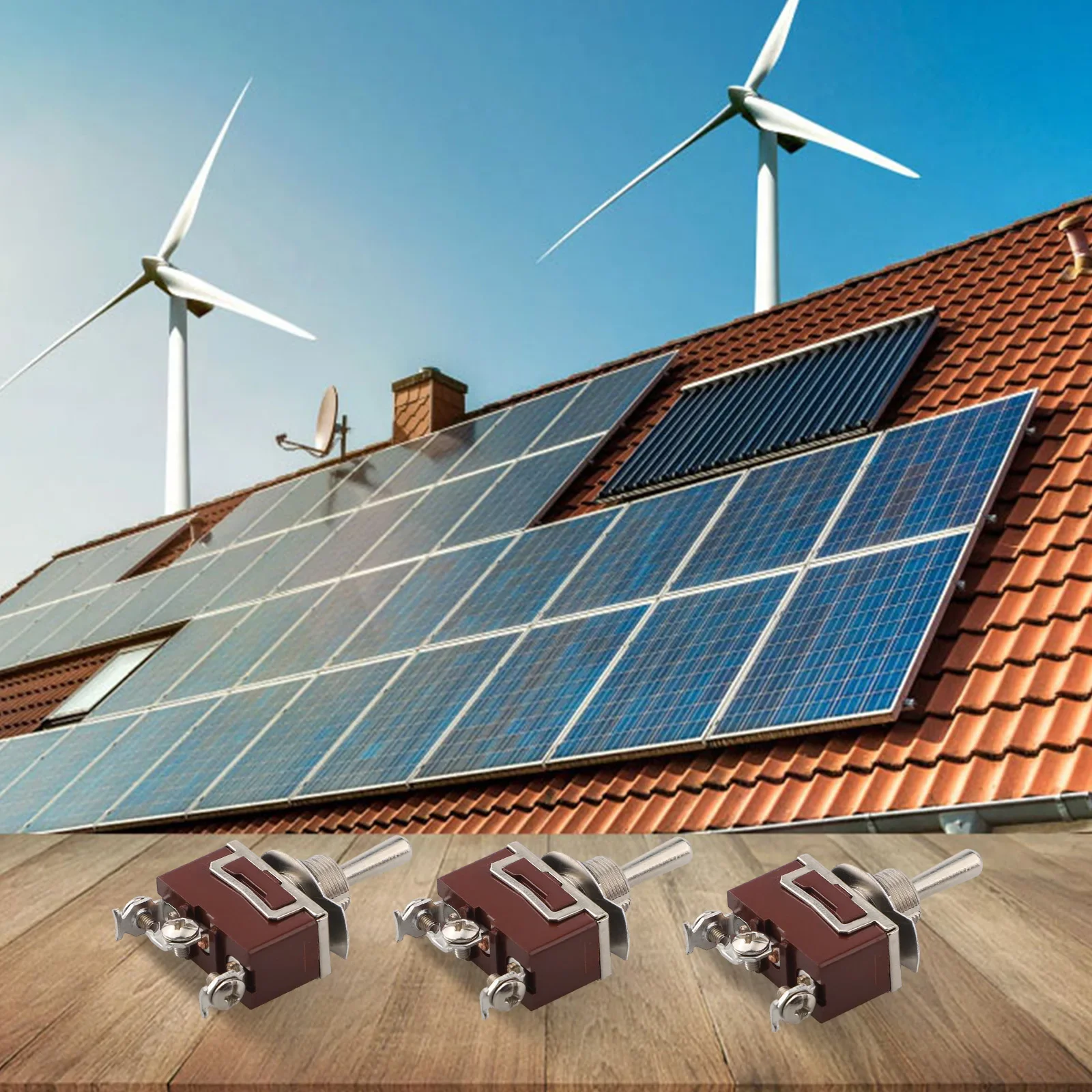 

Pack of Three Momentary Waterproof Toggles Featuring a Single Pole Double Throw Design and Rated at 20A at 125VAC