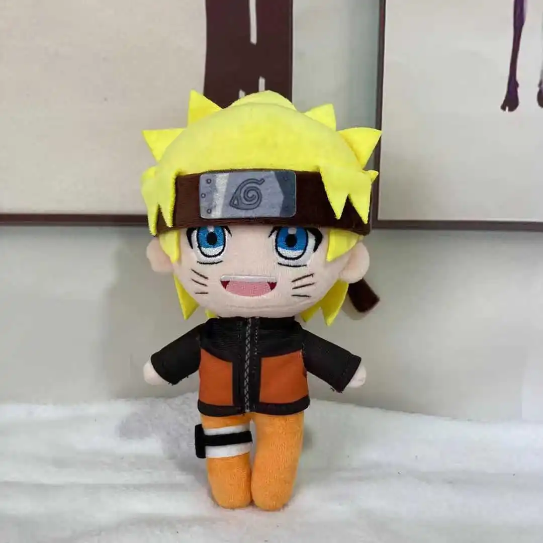 20CM New Naruto Plush Doll Creative Cute Pillow Kakashi Uchiha Itachi Simulation Doll Children\'s Birthday Gift Collection Toys