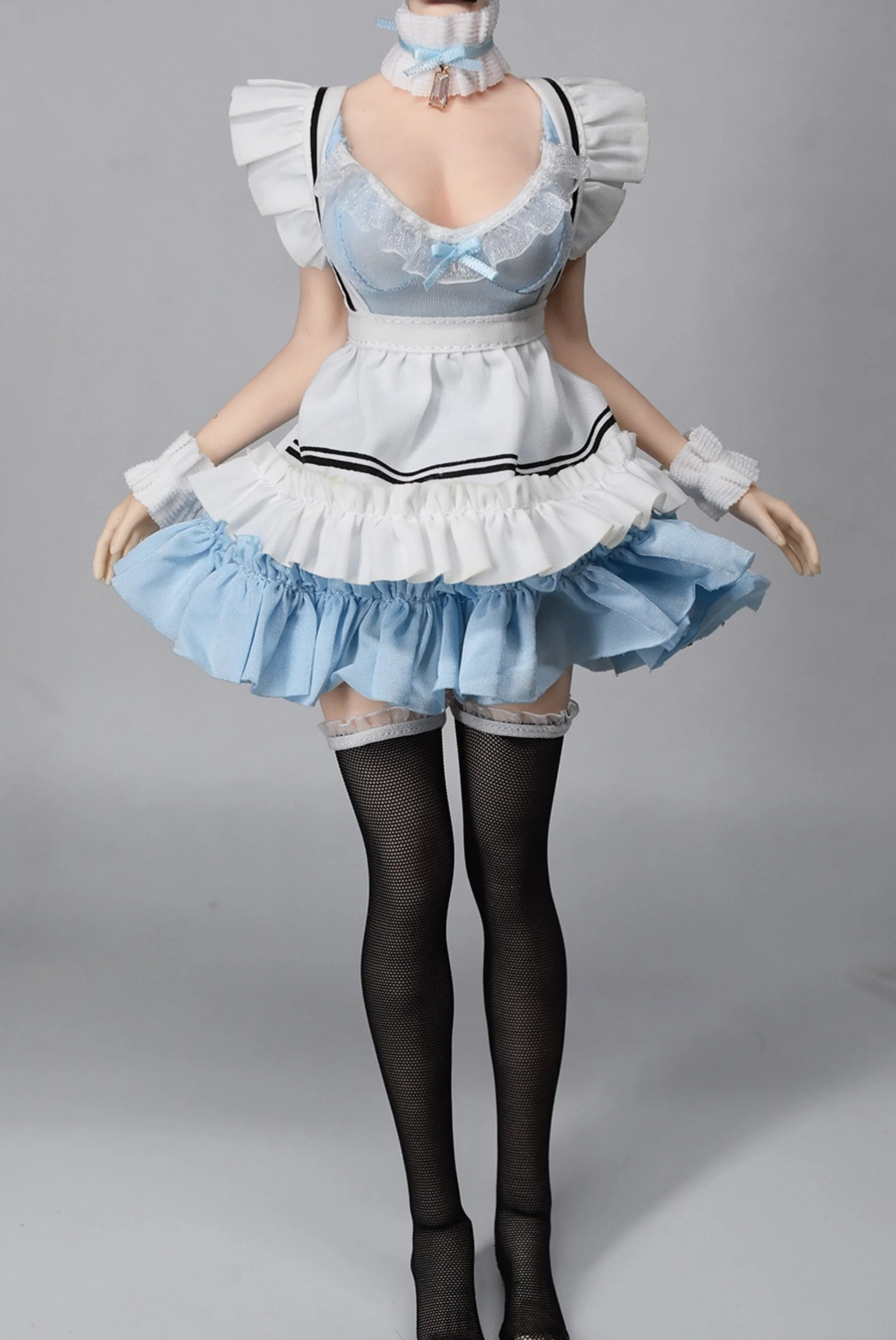 1/6 Maid Clothing Suit Costume Model Fit 12'' Female Girl Action Figure