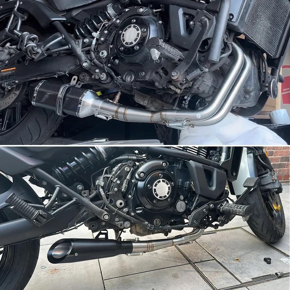 

Suitable for Vulcan S 650 FOR EN650 VN650 exhaust full section system muffler Racing LineOriginal position