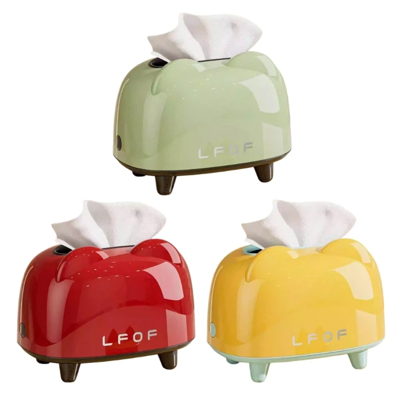 Kunststoff Tissue Dispenser Box Papier Handtuch Lagerung Container Desktop Dekoration 3XUF – Detail 1