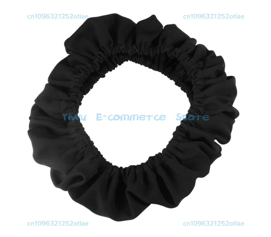 Black car steering wheel protector scratch cover, stretchable - universal type, new Oxford cloth
