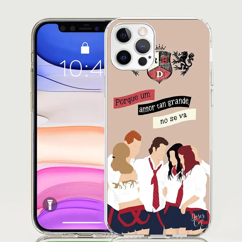 F-Fashion RBD R-Rebelde For iPhone 16 15 14 13 12 11 Pro Max Phone Case X XS XR 7 Plus Print 8 SE Apple Fundas Cover Coque 11 15