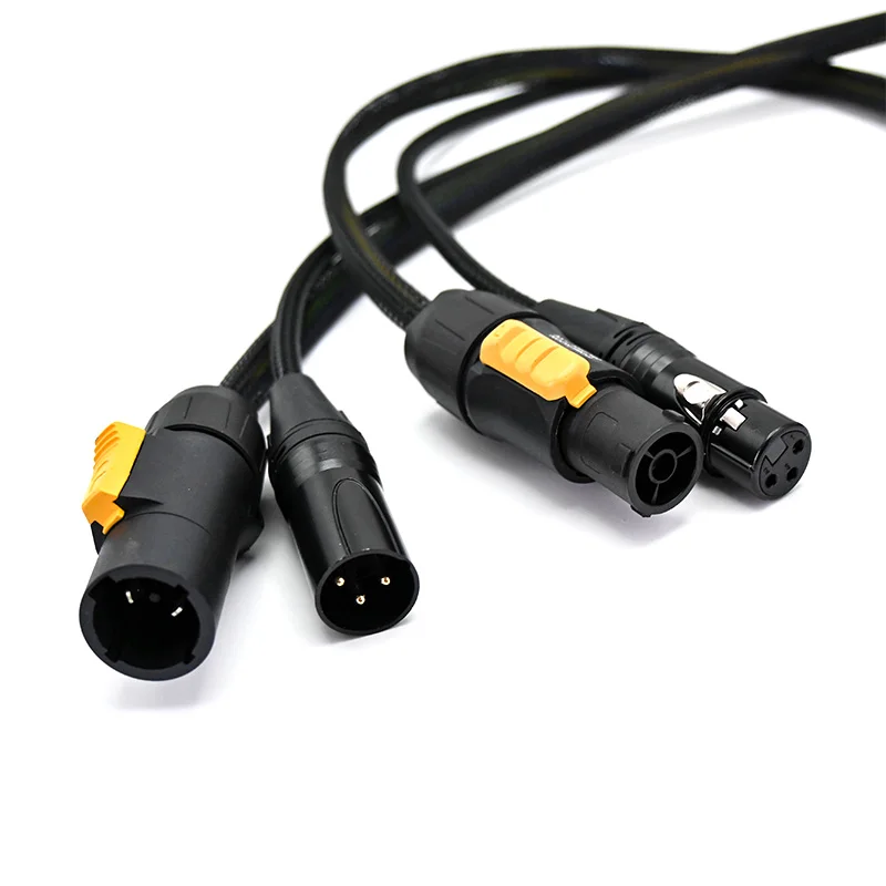 

Outdoor 3 Pin DMX Truecon Combo Cable 1m 1.5m 2m 3m 5m 10m IP65 XLR True1 Combi Audio Lighting Wire for DJ Speaker Moving Head