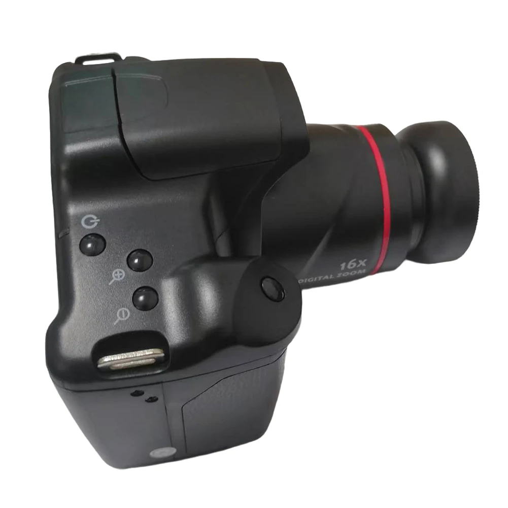 Kamera Vlogging 16MP dengan Layar LCD 2,4 Inci Perekam Video Zoom Digital 16X untuk Fotografi dan Video