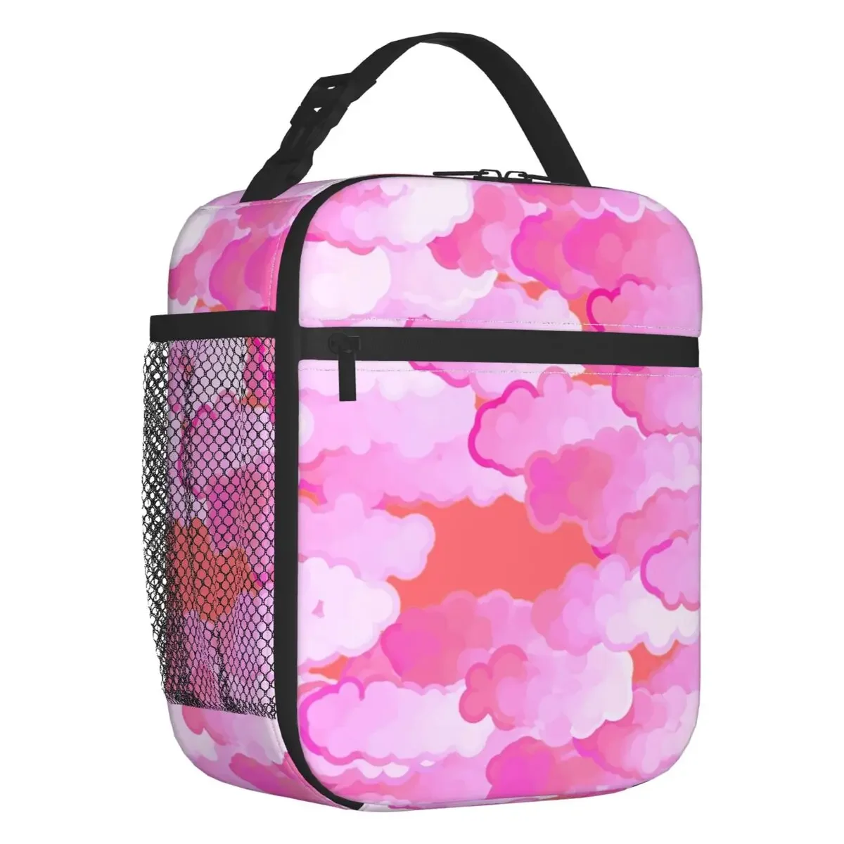 Custom Japanese Clouds Lunch Bag Women Warm Cooler Insulated Lunch Box for Adult Office