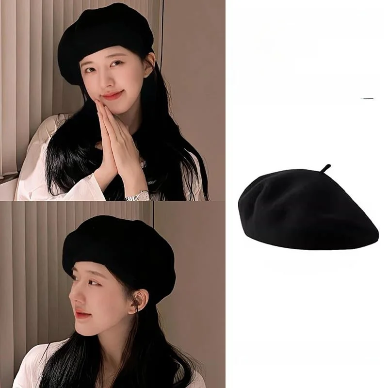 boina-negra-xu-yan-zhao-lu-si-para-cabezas-grandes-estiliza-el-rostro-de-lana-tipo-pintor-elegante-y-versatil-accesorio