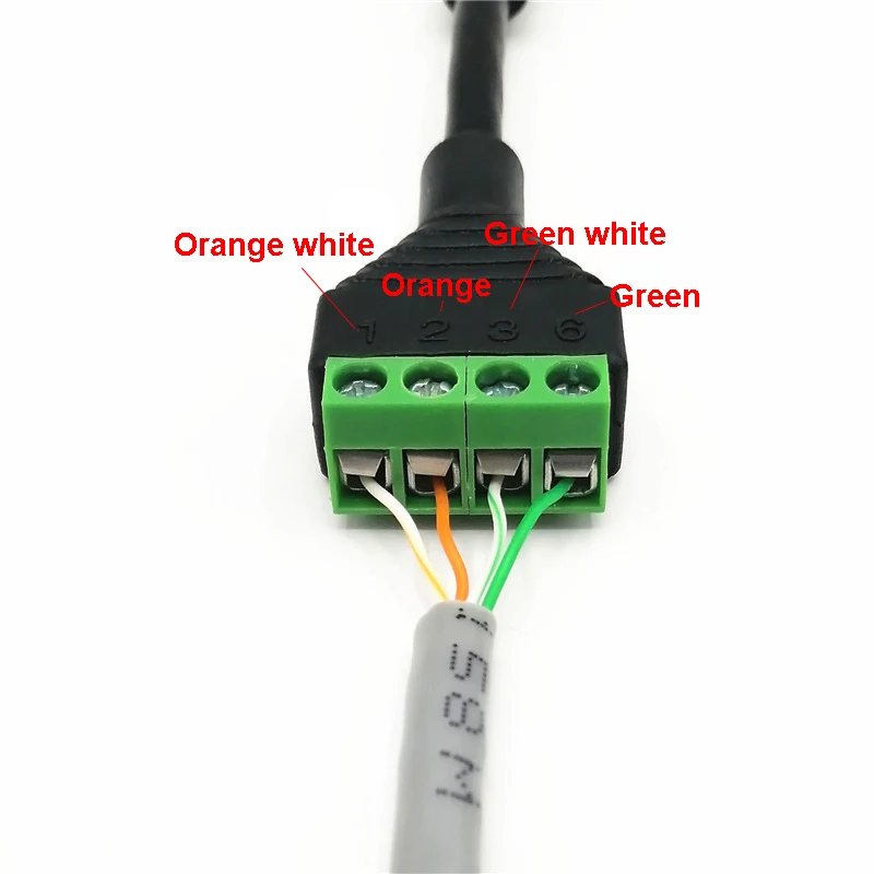 1PCS RJ45 Zu 4pin Terminal RJ45 Weibliche Terminal Block Kristall Kopf Terminal Block Druck-freies Kristall Kopf Net block Ende