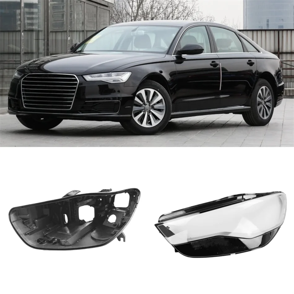 

For Audi A6 A6L C7 2016 2017 2018 Auto Accessories Headlight Lights Glass Headlight Bottom Shell