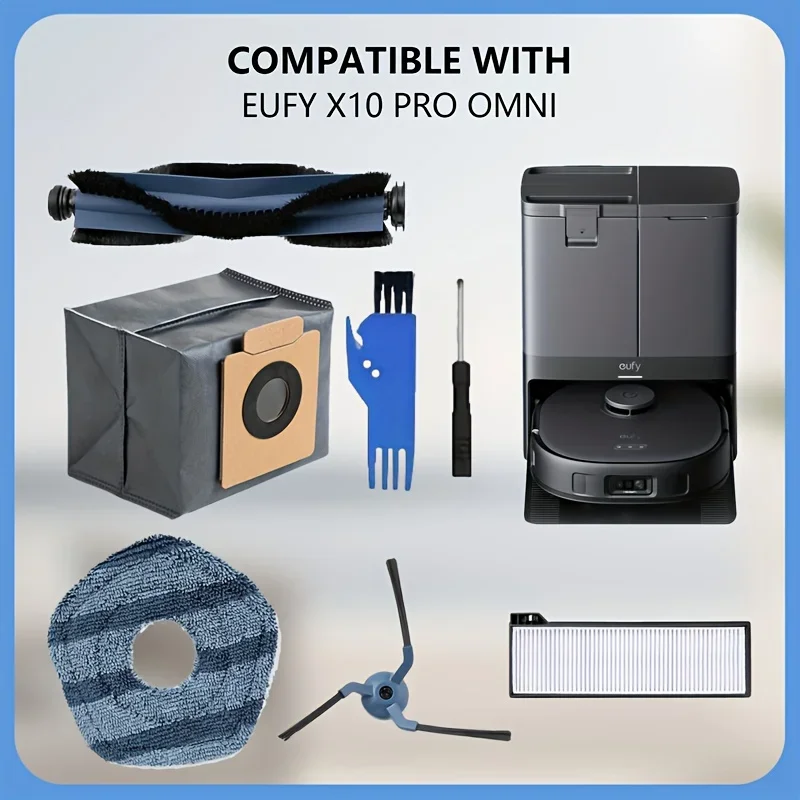 28-Piece Replacement Parts Kit for Eufy X10 Pro Omni Robot Vacuum