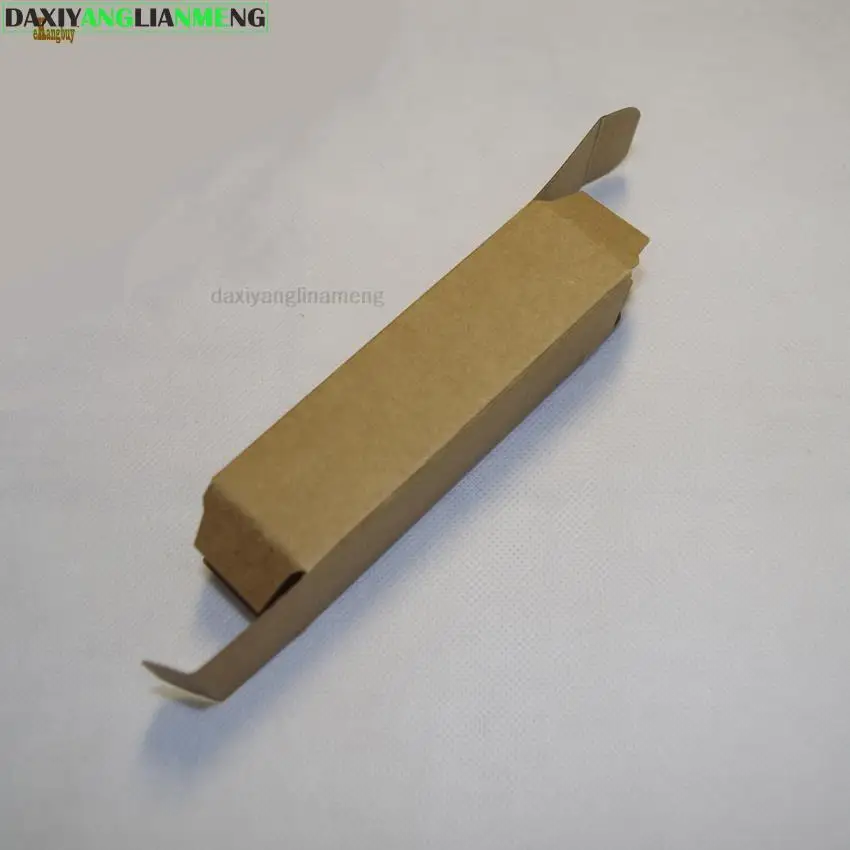 100pcs 2.6x2.6x8.7cm Kraft Paper Box DIY Lipstick Perfume Essential Oil Bottle Packaging Boxes GIFT PARTY FAVOR Package