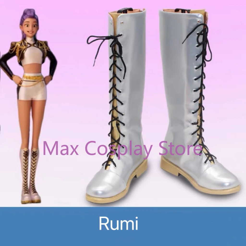 Max Cos – chaussures de Cosplay pour enfants, adultes, garçons et filles, Kpop Mira Rumi Zoey, bottes, Halloween, noël, accessoires de carnaval sur mesure