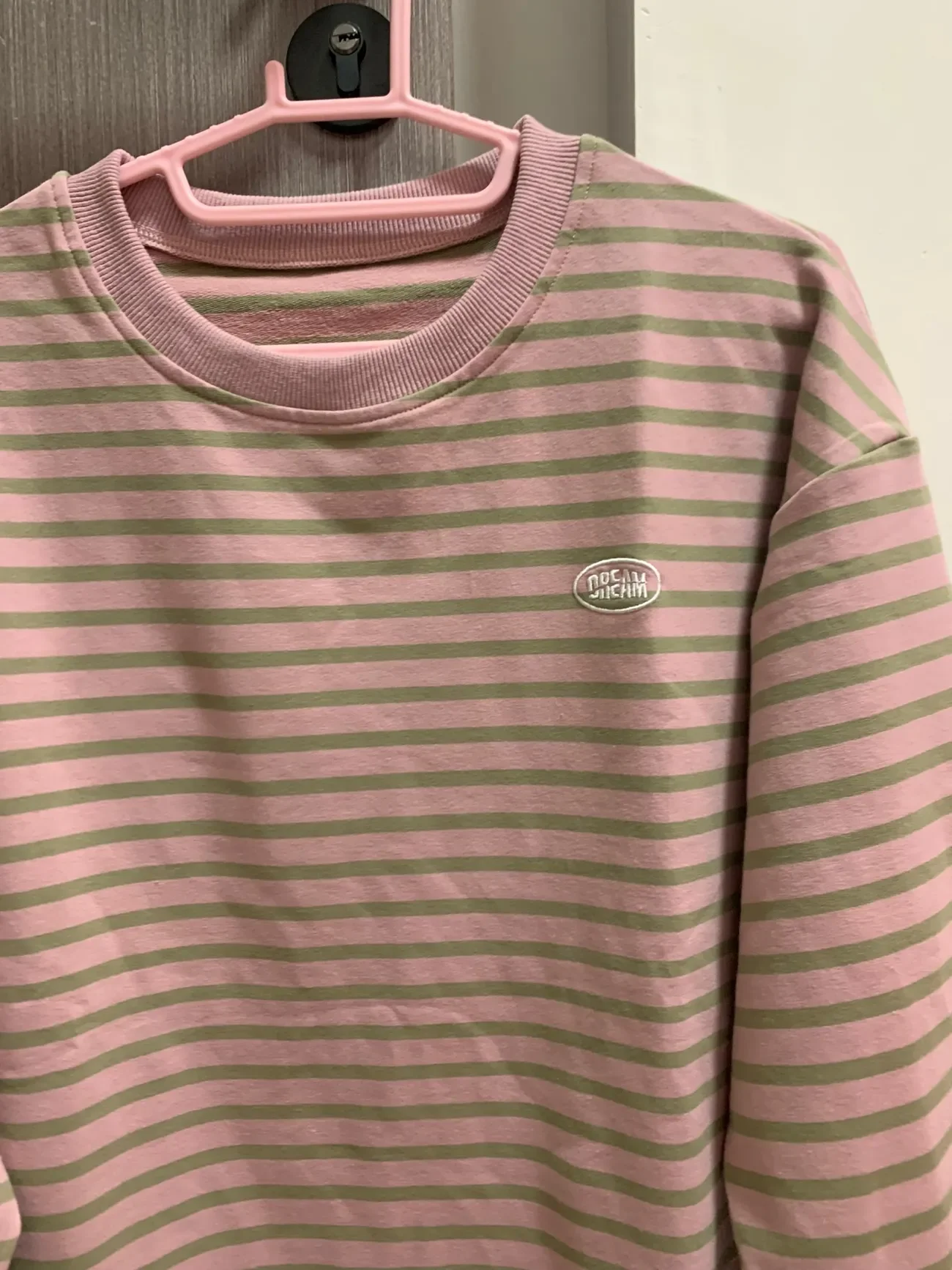 Pink Striped Sweatshirts Women Harajuku Sweet Cute Tender Girls College All-match Ulzzang Loose Sudaderas Y2k Clothes Panelled