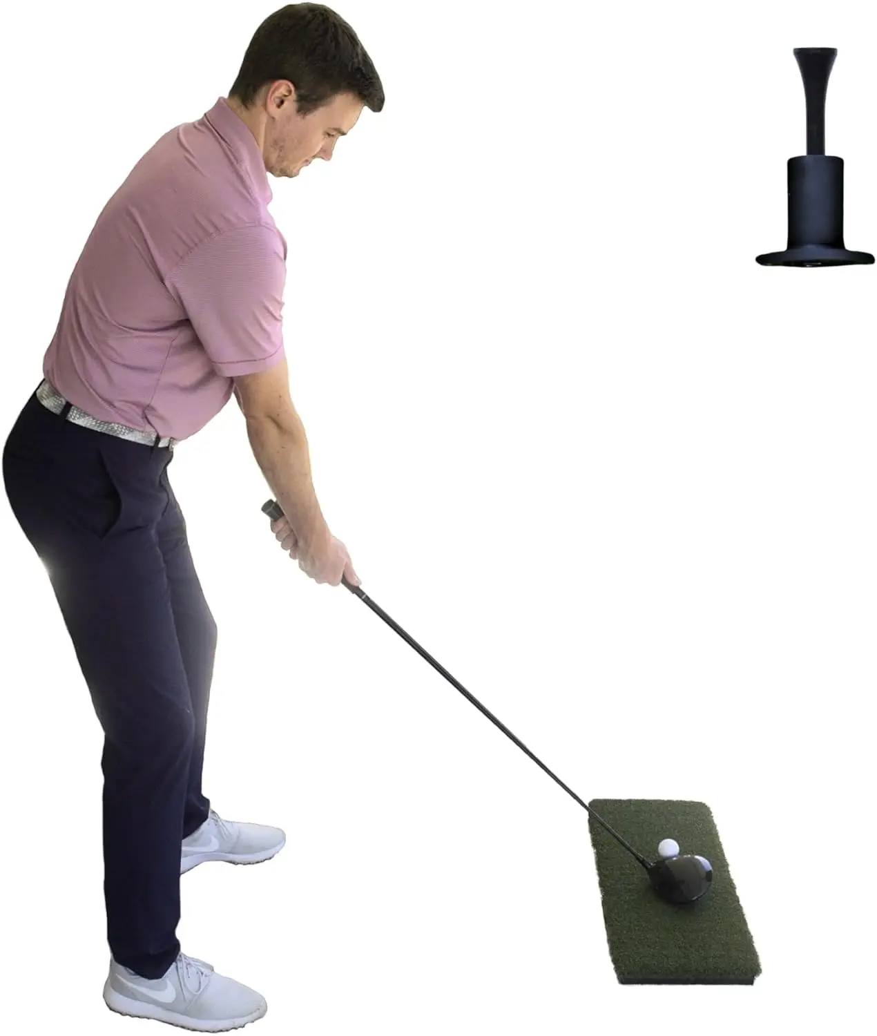 

Heavy Duty Golf Hitting Strip 10x24 inch for Indoor/Outdoor Practice Mat Accepts Real Tee