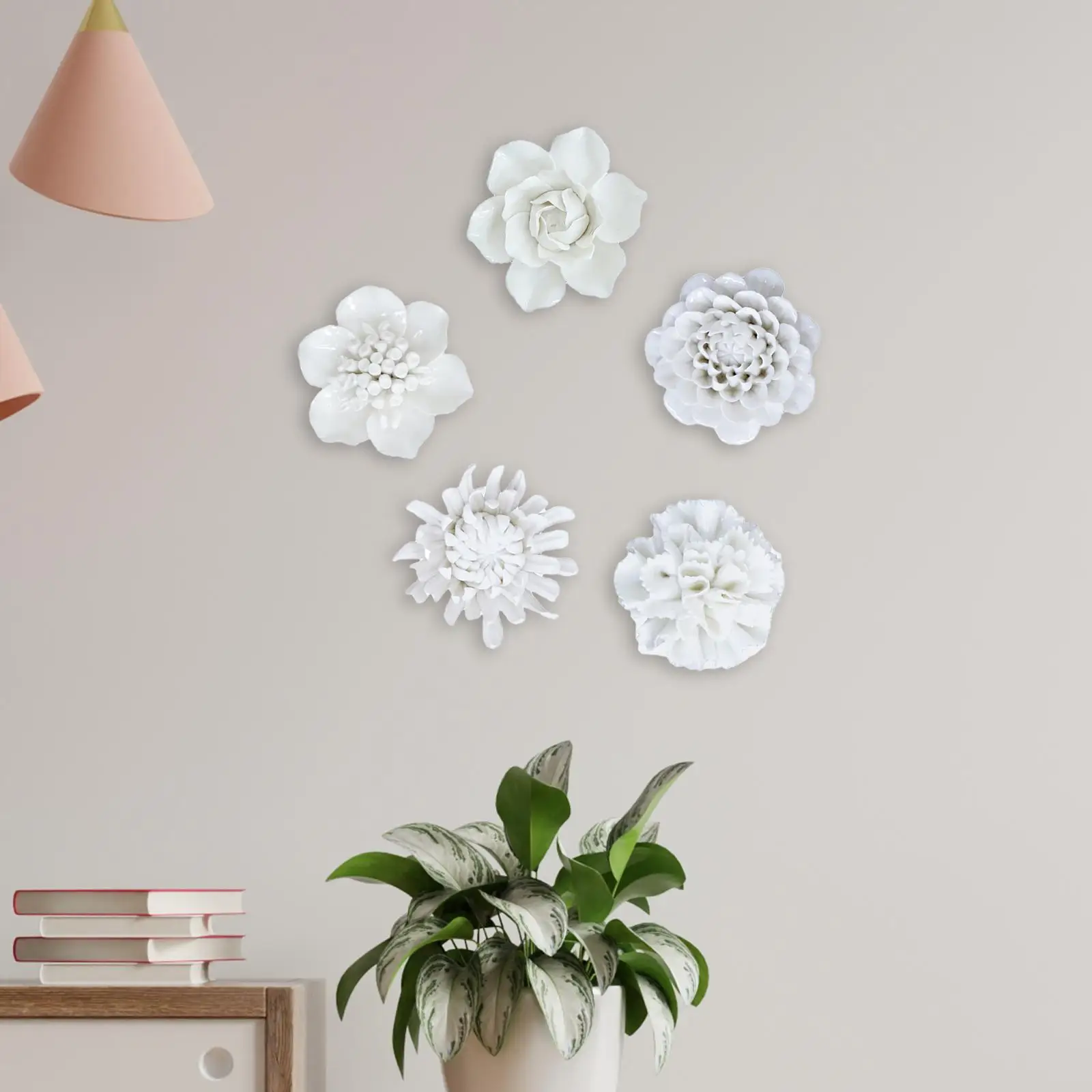

Flower Wall Art, Art Decor, Ornament, Artificial Flower Wall Sculpture for The