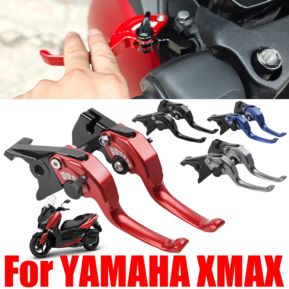 

Для Yamaha XMAX 125 250 300 400 X-MAX XMAX300 XMAX250 XMAX125 XMAX400 аксессуары для мотоциклов, рычаги тормозной муфты с двумя пальцами, короткий рычаг