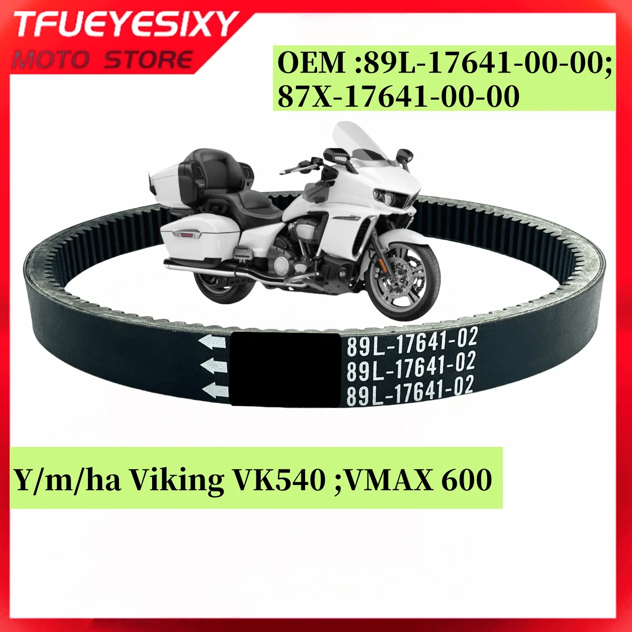 

CVT Motorcycle Drive Belt 36х1133 For Y/m/ha VT480 VT500 VT600 VT60 Venture 480 GT TF XL 500 600 89L-17641-00 89L-17641-00
