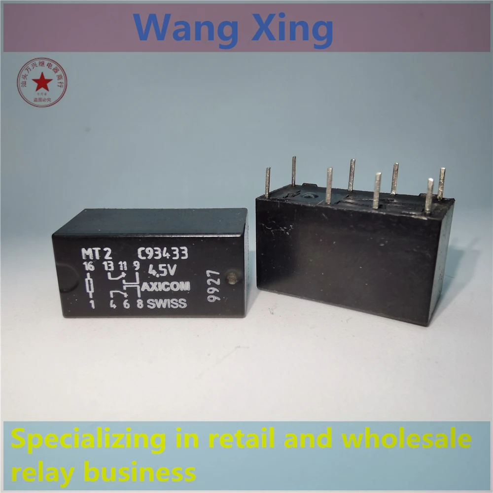 

MT2 C93433 4.5V Electromagnetic Power Relay 8 Pins