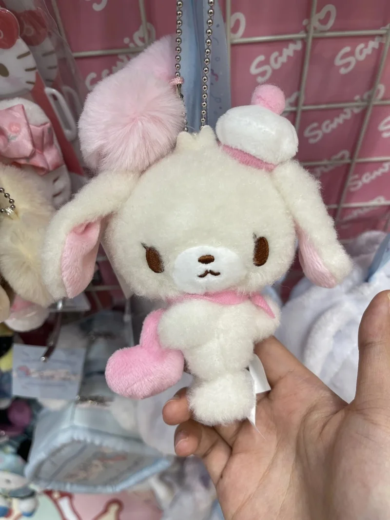 Hot Sugarbunnies mascotte pluche sleutelhanger Shirousa Kurousa met hart schattige sleutelhangers ketting sleutelhanger sleutelhouder tas hanger speelgoed pop
